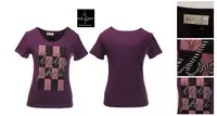 baby phat t-shirt women coton pas cher 2013 usa coach violet